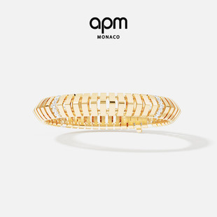 APM Monaco Rayon de Soleil手链金黄色璀璨法式新年情人节礼物