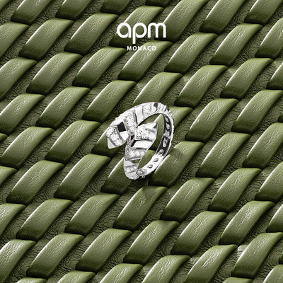 [新品]APM Monaco银白色密镶Kaa戒指手饰前卫现代简约设计感礼物