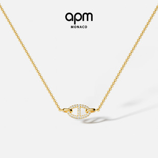 Marine项链金色锁骨链女轻奢高级新年礼物 Maille APM Monaco