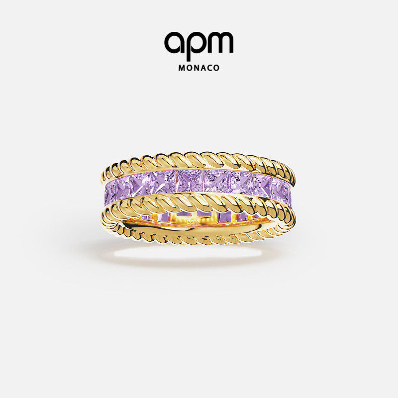 [春季新品]APM Monaco金黄色Lavande Torsa