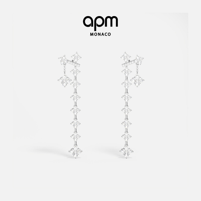 APMMonaco闪耀耳环前卫时尚饰品
