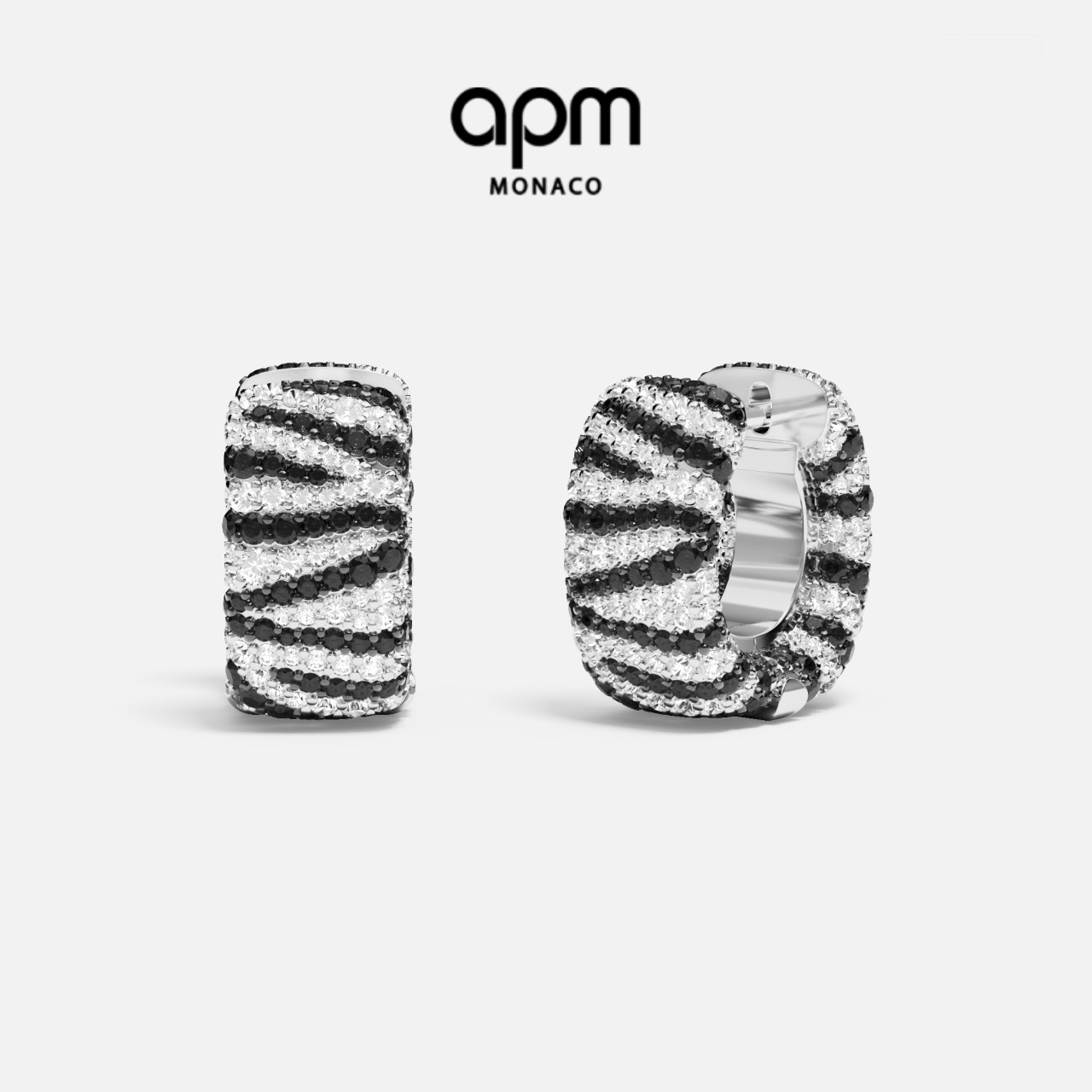 APM杨紫同款动物纹理圈形耳环