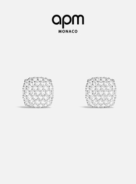 [杨紫同款]APM Monaco Flocons de neige耳钉银白色耳环新年礼物