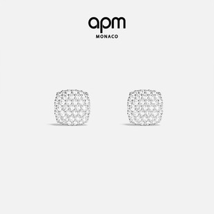 [杨紫同款]APM Monaco Flocons de neige耳钉银白耳环情人节礼物