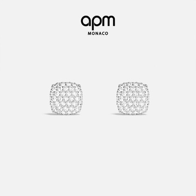[杨紫同款]APM Monaco Flocons de neige耳钉银白耳环情人节礼物
