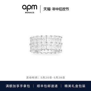 Monaco新款 APM 单只双圈耳夹女无耳洞 耳饰女潮时尚 前卫