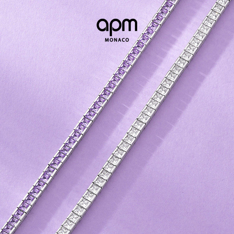 [春季新品]APM Monaco Lumière Pavé手链白