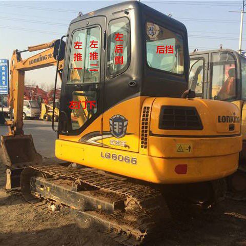 龙工挖机LG6065/60D/6095/75/85驾驶室前后左右上下门窗挡风玻璃图片