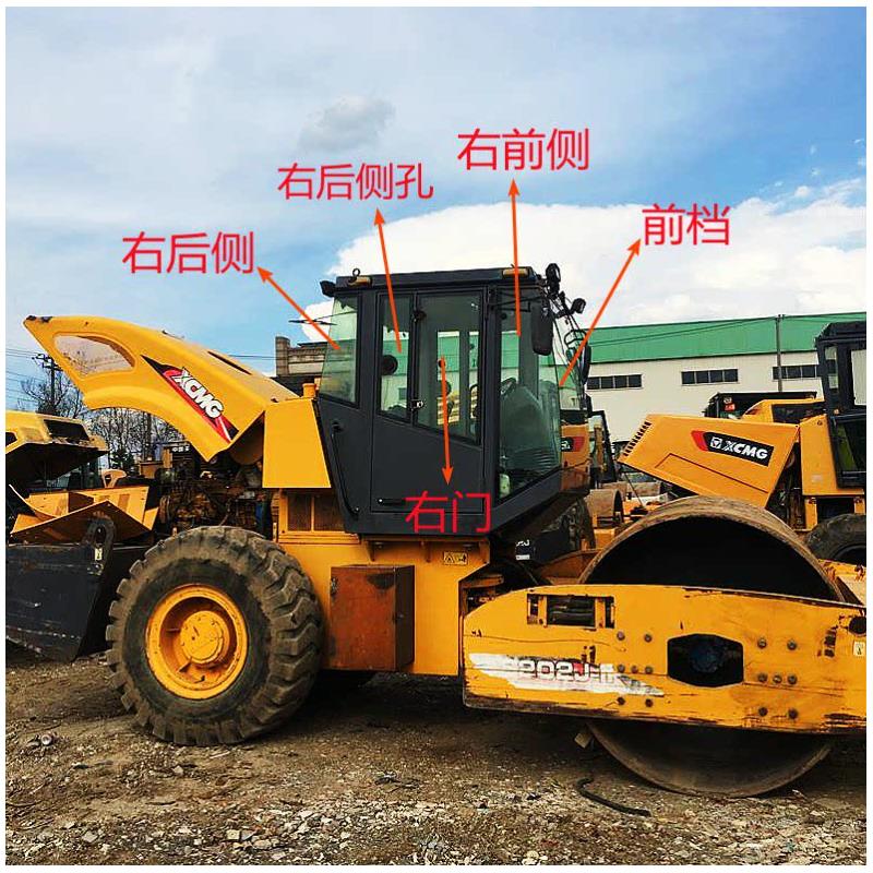 徐工压路机玻璃203J压路机263J/223J/202J前档前侧活动门玻璃后挡