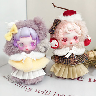 SKULL PANDA3.0不眠剧场系列SP三代潮玩搪胶毛绒公仔衣服秋日茶会