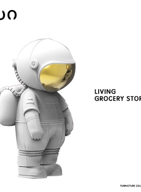 宇航员装饰摆件车载树脂礼品卡通