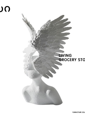 摆设yoowow北欧现代抽象人像摆件