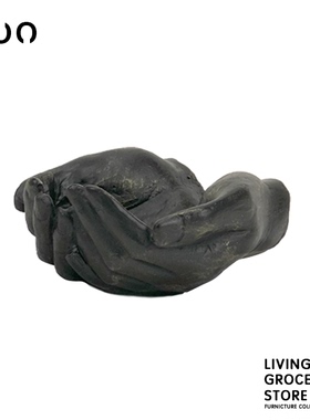 复古风铁艺手掌桌面摆件装饰品