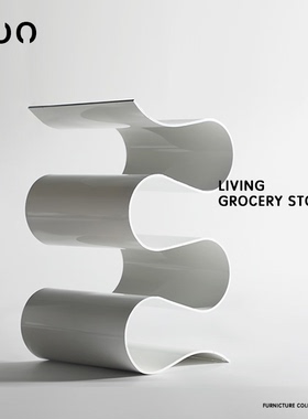 摆设极简风波浪金属修品红酒架