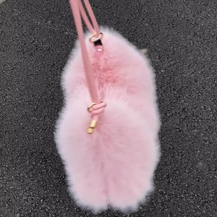 暖乎乎毛绒包~秋冬仿兔毛少女托特包今年流行拉链单肩斜挎包