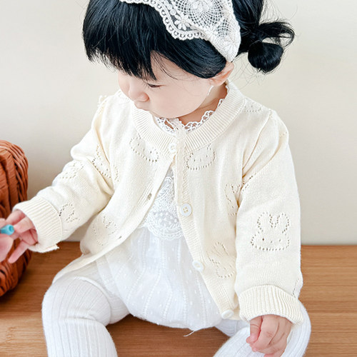 宝宝婴儿针织衫空调开衫薄款