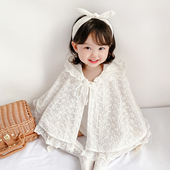 宝宝蕾丝斗篷披风外出防风防晒薄款 婴儿夏季 披肩外套公主春夏新款
