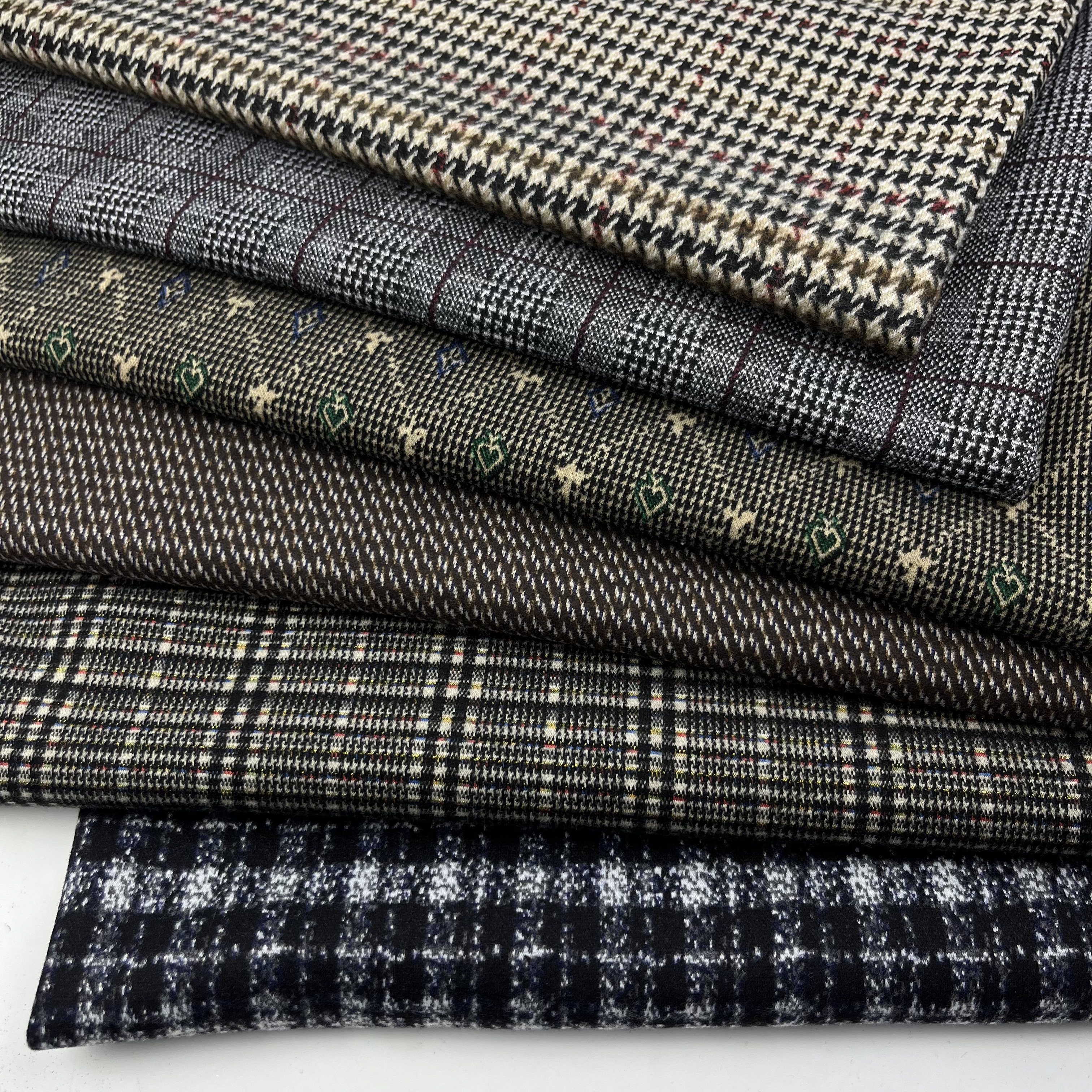 秋冬色织提花弹力裤子裙子面料