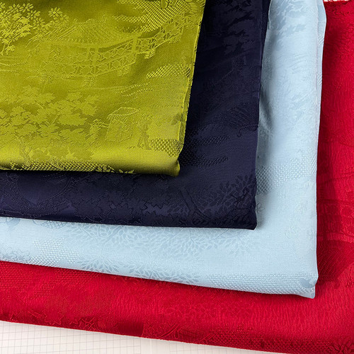 清明上河图仿醋酸国风汉服面料