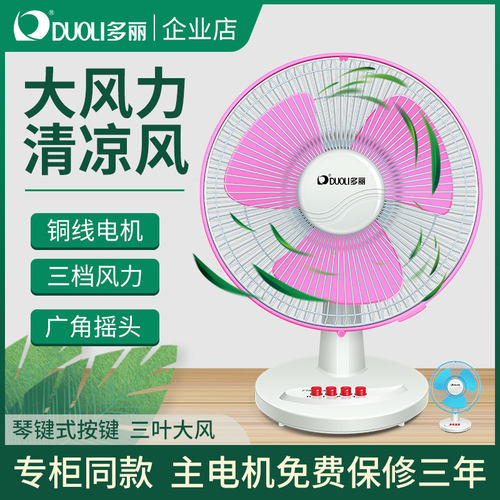多丽电风扇家用小型大风力电扇