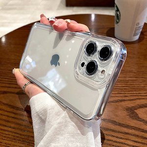 苹果13手机壳iphone12透明11全包14新款pro硅胶xs/max女XR简约男8Plus防摔7p软壳14promax保护套13pm潮牌适用