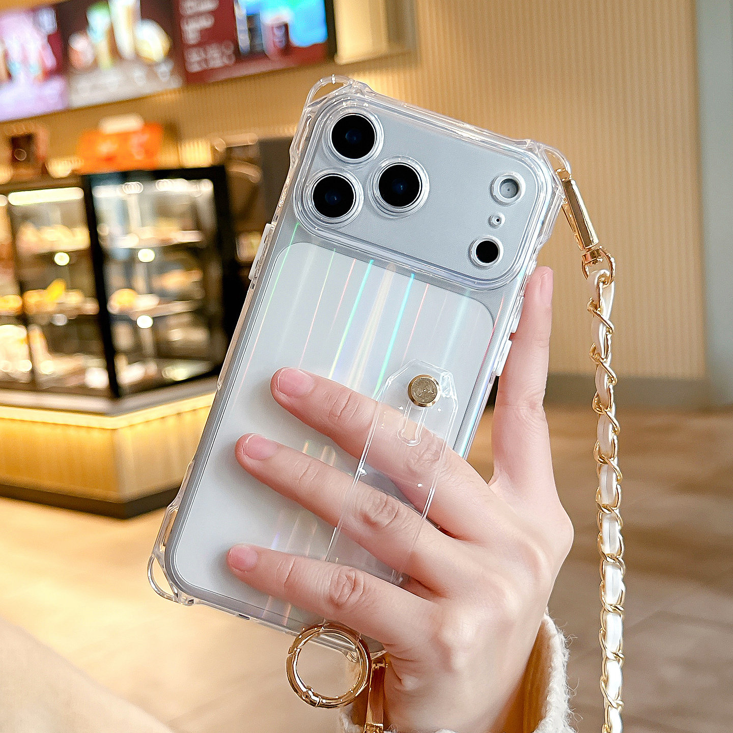 适用iPhone17promax手机壳16promax苹果15斜挎背带14透明13女款12防摔11手腕带15pro挂绳链14pm套软硅胶13pro