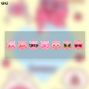 露比loopy小海狸贴纸摩托车卡通可爱后窗玻璃贴画行李箱装饰ins风