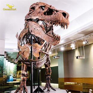 大型景区恐龙骨架室内科技博物馆恐龙骨骼化石展览模型定制
