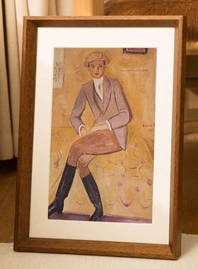 实木相框画框A3A4A5装裱4K8K儿童油画素描高级感挂墙展示拼图定制