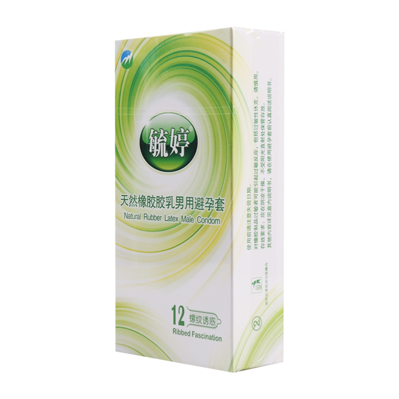 毓婷毓婷天然胶乳橡胶男用避孕套（螺纹诱惑）12只
