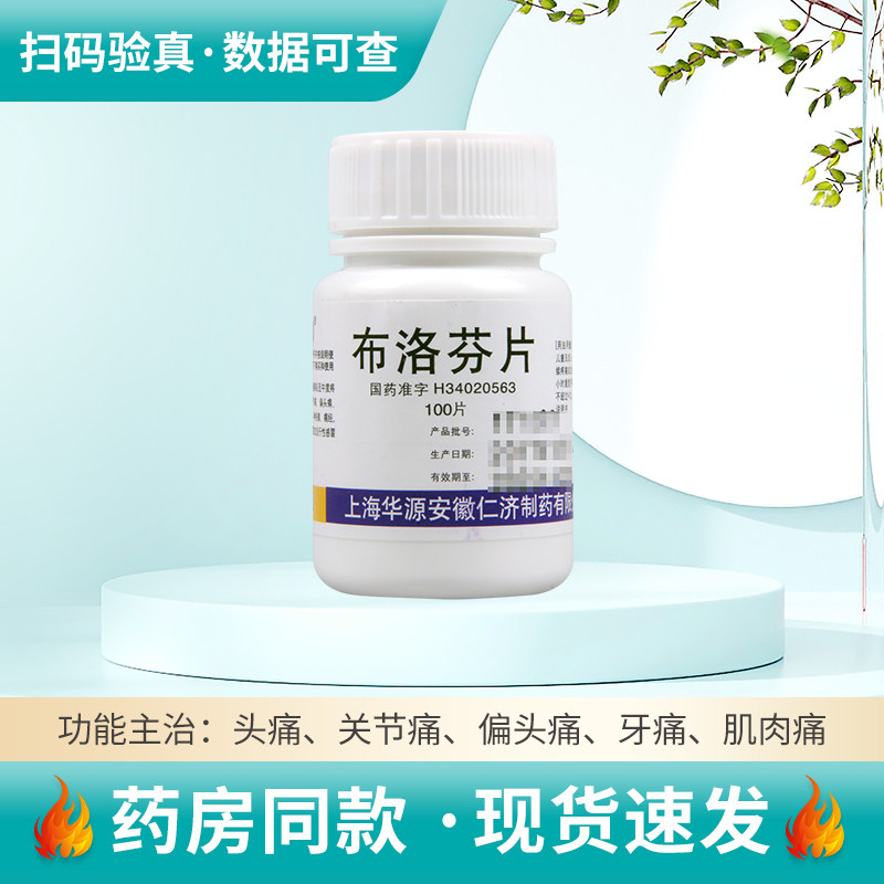 【仁济堂】布洛芬片100mg*100片/盒