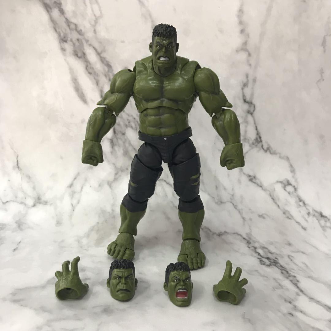 复仇者联盟 3 之 SHF 魅力  绿巨人与 Iron man 关节可动手办盒装