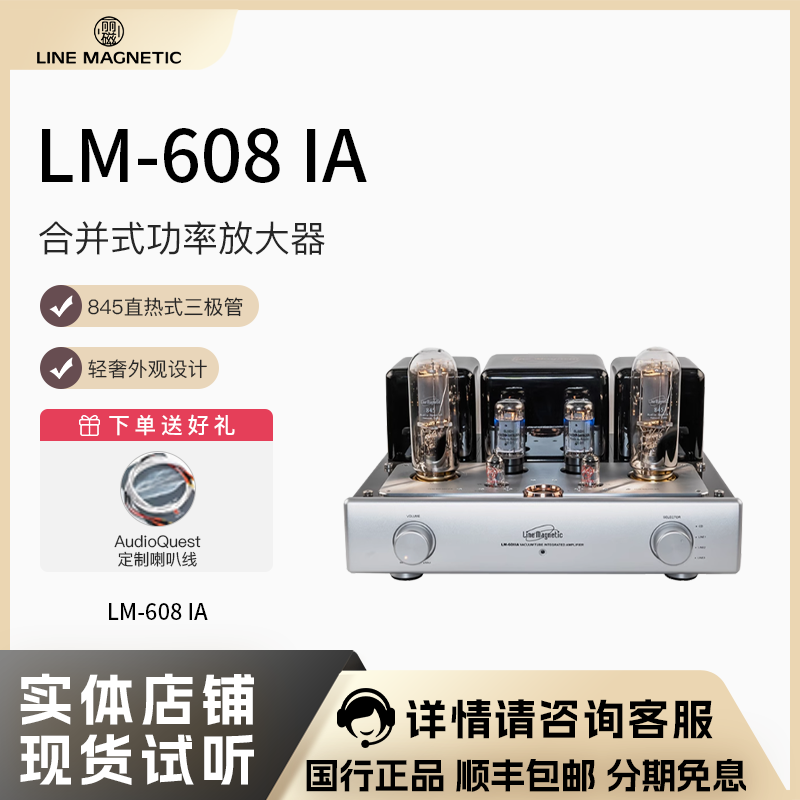 丽磁LM-608IA胆机功放845管