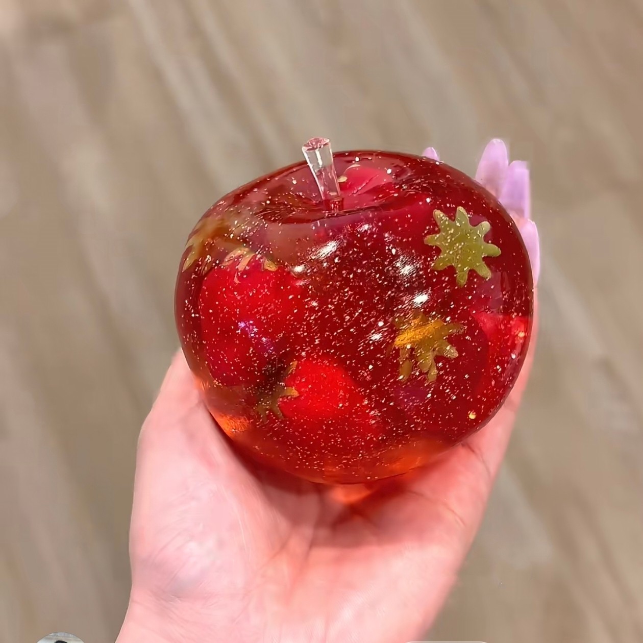 新品苹果冰沙手作球吵吵球声控系列捏捏纯手工diy解 压儿童礼物图片