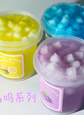 鸟鸣系列微硅胶假水 水果捏捏乐史莱姆 抱抱奶 解压彩泥孩子礼物