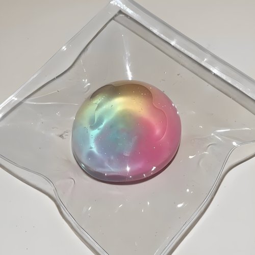 一颗彩虹手作球吵吵球填充物系列捏捏球纯手工diy底胶解压儿童