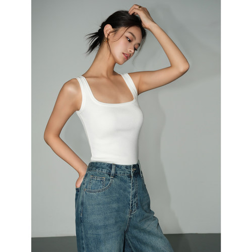 显瘦内搭上衣针织吊带背心