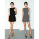 NEVA 背心裙圆领气质小黑裙子 连衣裙女高级感短款 黑色无袖