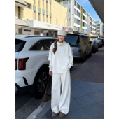 现货6.5折 慵懒风堆堆领宽松套头卫衣女气质休闲裤 NEVA 套装