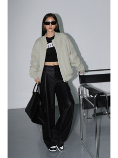 棒球棉服外套女宽松休闲夹棉飞行员夹克 现货6.5折 NEVA