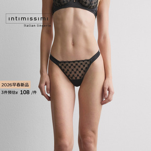 Intimissimi意舒漫26早春新品性感纯欲透视丁字裤女士内裤SPD2593