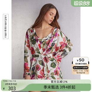 家居睡袍PVD2566 花卉印花长袖 Intimissimi意舒漫25新品 时尚