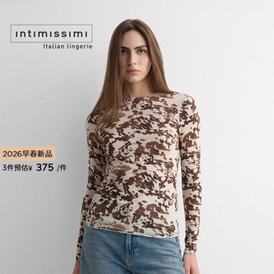 Intimissimi意舒漫26早春新品经典一字领含羊绒长袖打底衫CL195B