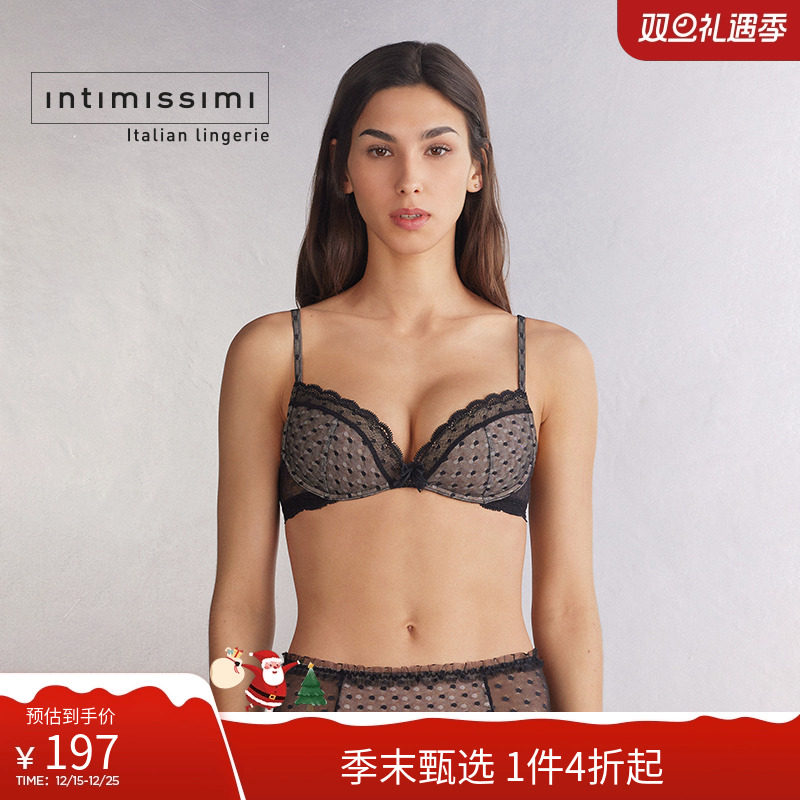 Intimissimi意舒漫时尚GIOIA波点聚拢无钢圈文胸RPS2565