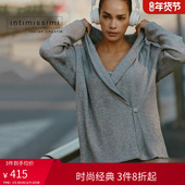 长袖 Intimissimi意舒漫经典 百搭V领针织开衫 气质家居上衣CLD960A