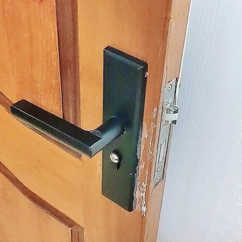 执手室内门锁通用型免改孔一体套装门把手卧室家用房门静音木门