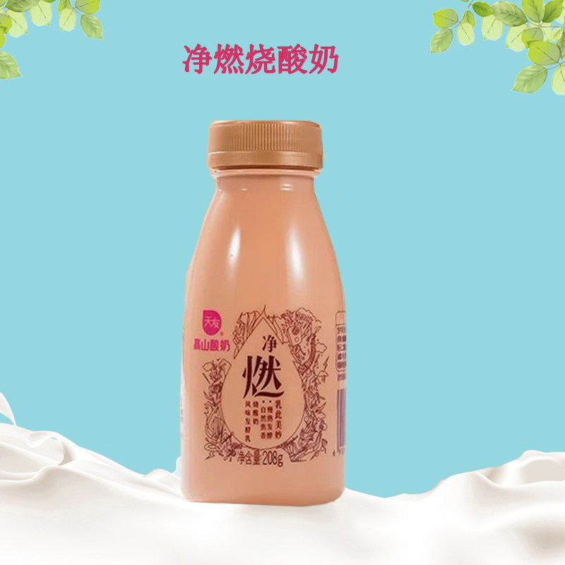 重庆天友净燃净酸奶净燃烧酸奶单瓶208g整箱包邮