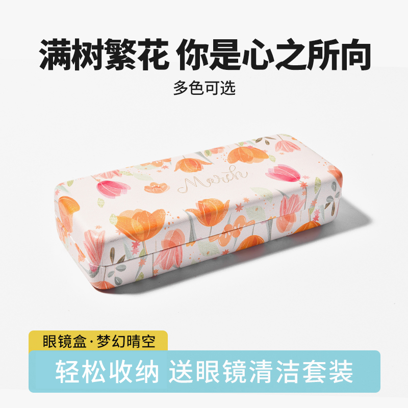 眼镜盒ins 少女便携防压抗压清新学生太阳墨镜近视眼睛收纳盒子