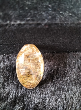 金发晶吊坠男女转运珠 天然发晶钛晶吊牌挂件水滴平安坠链全净