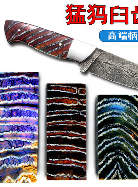 猛犸臼齿刀柄材料手串象牙三通牙